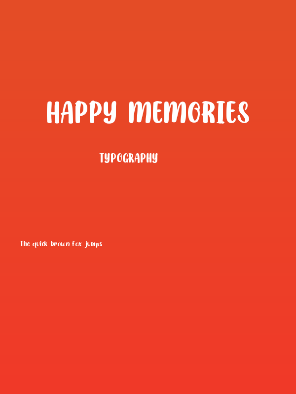 Happy Memories Poster