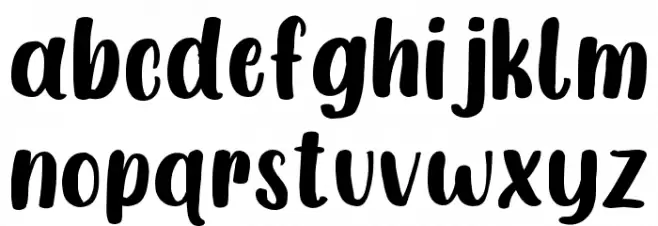 Happy Memories Font LOWERCASE