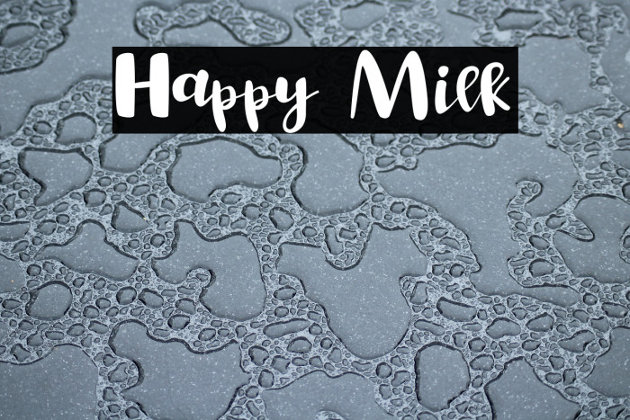 Happy Milk Font examples