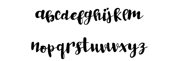 Happy Milk Font LOWERCASE