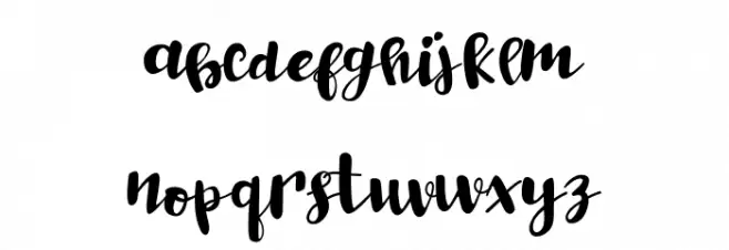 Happy Milk फ़ॉन्ट लोअरकेस