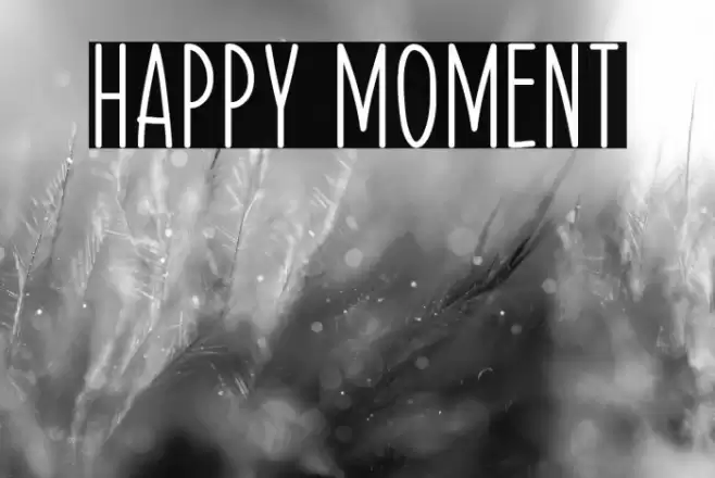 Happy Moment Font examples