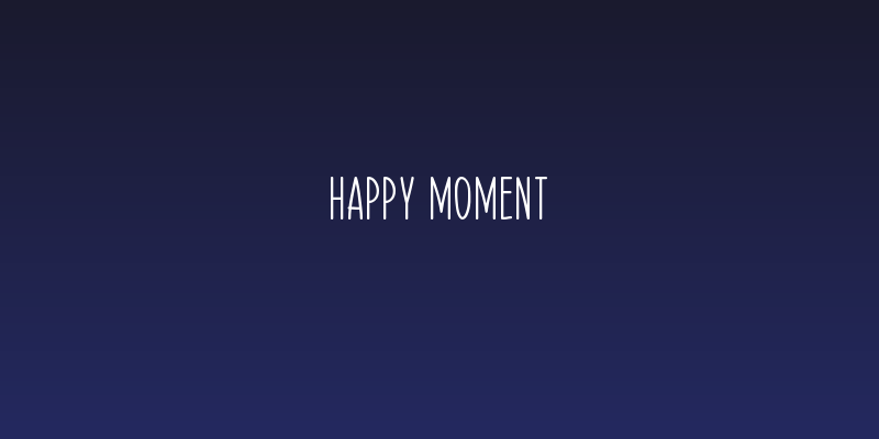 Happy Moment Social Header