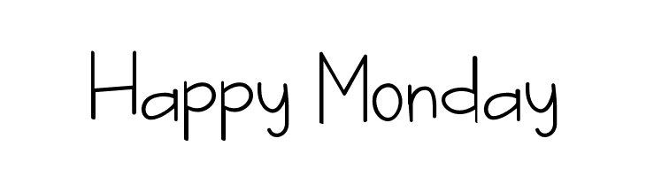 Happy Monday  font caratteri gratis