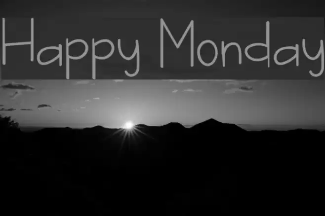 Happy Monday Font examples