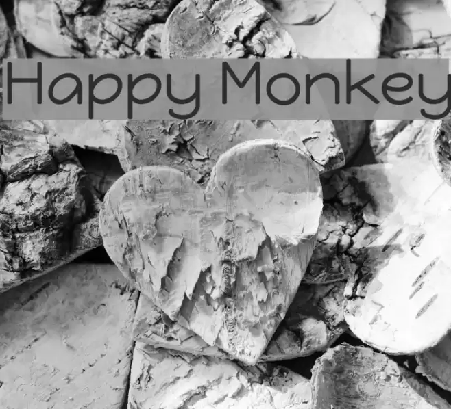 Happy Monkey Font examples