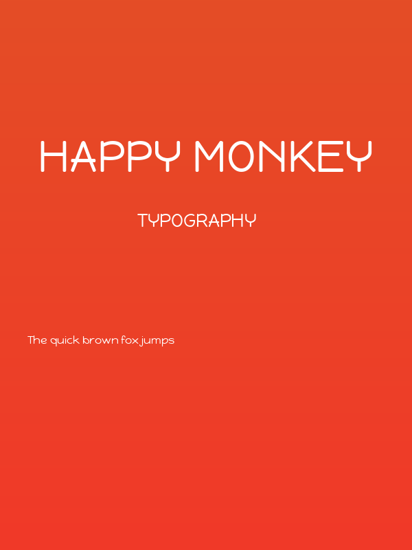 Happy Monkey Poster