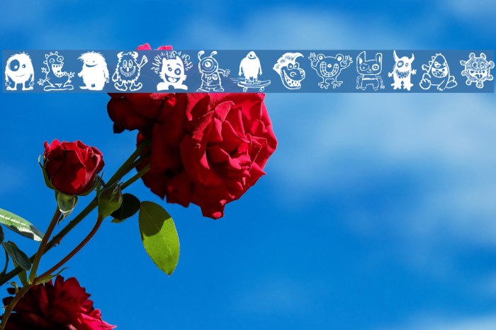 Happy Monsters Font examples