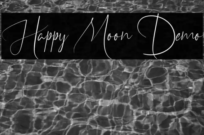 Happy Moon Demo Font examples