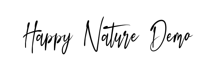 Happy Nature Demo  नि: शुल्क फ़ॉन्ट्स डाउनलोड