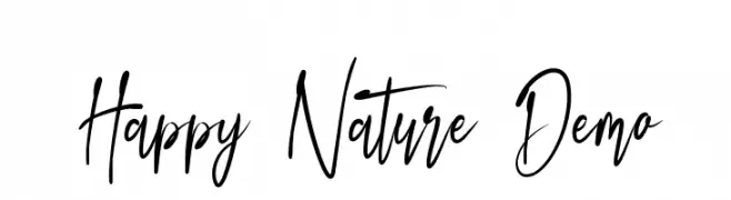 Happy Nature Demo  フリーフォントのダウンロード