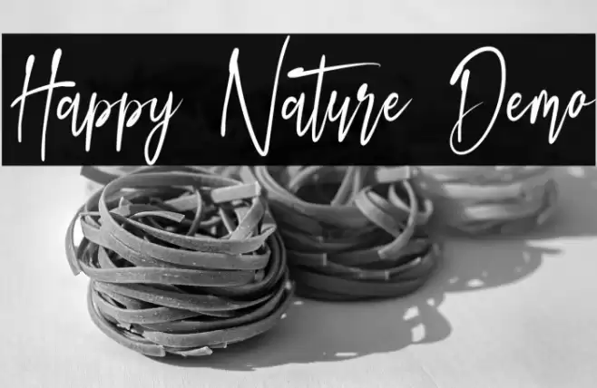 Happy Nature Demo Шрифта examples