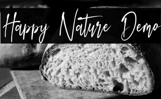 Happy Nature Demo Шрифта examples