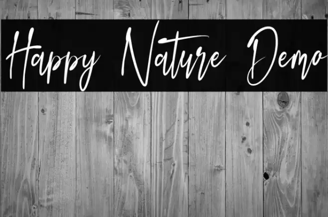 Happy Nature Demo Шрифта examples