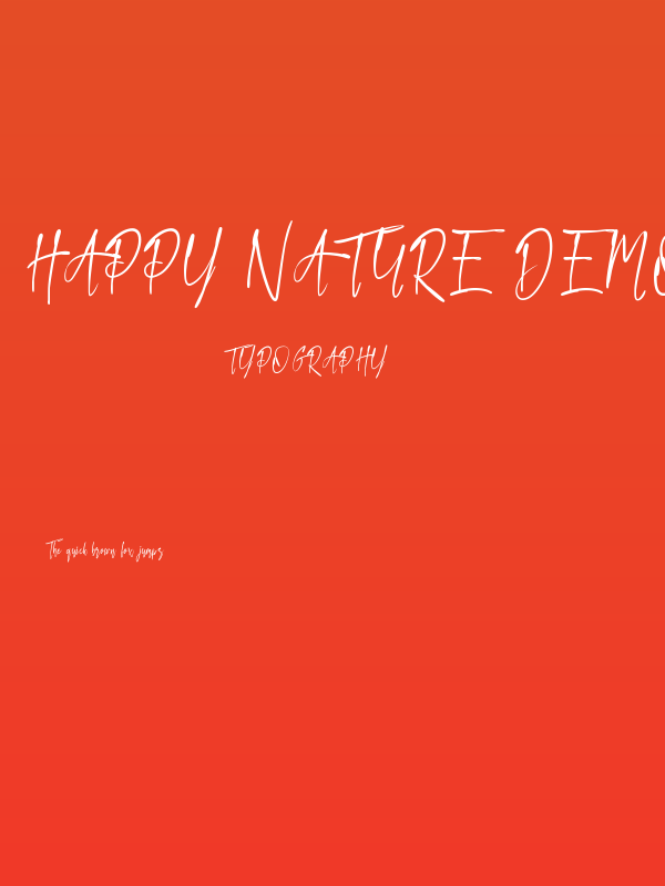 Happy Nature Demo Poster