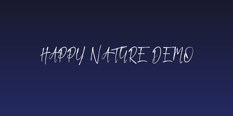 Happy Nature Demo Social Header