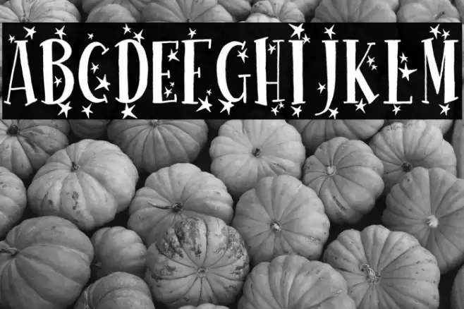 Happy New One Font examples