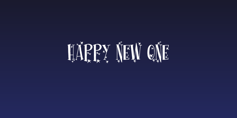Happy New One Social Header