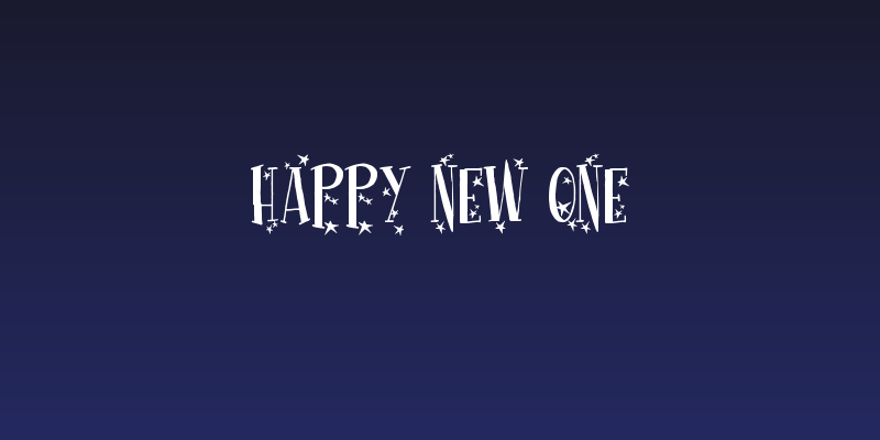Happy New One Social Header