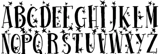 Happy New One خط أحرف صغيرة