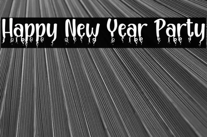 Happy New Year Party Font examples
