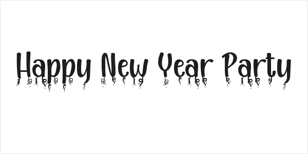 Happy New Year Party Logo