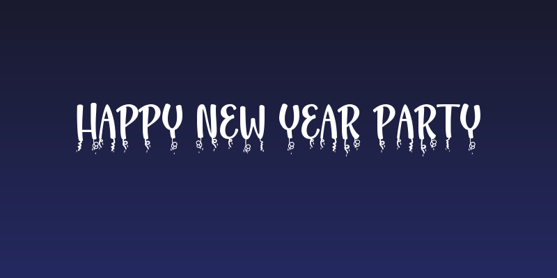 Happy New Year Party Social Header
