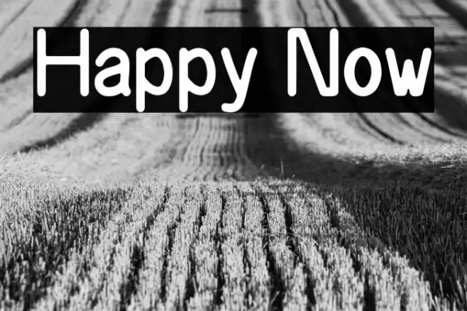 Happy Now Font examples
