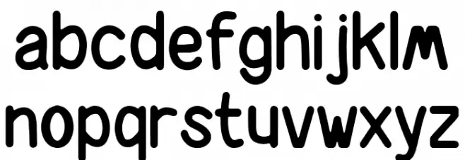 Happy Now फ़ॉन्ट लोअरकेस