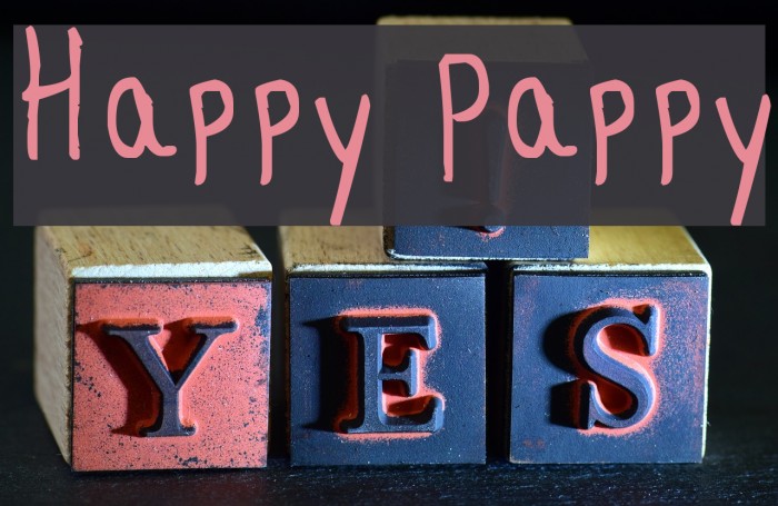 Happy Pappy Font examples