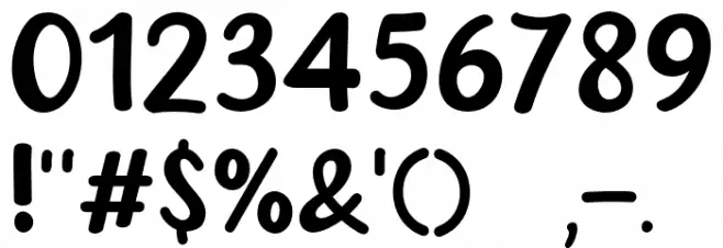 Happy Paradise Font OTHER CHARS