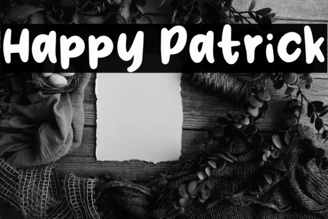 Happy Patrick Font examples
