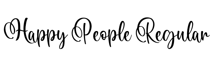 Happy People Regular  Frei Schriftart Herunterladen