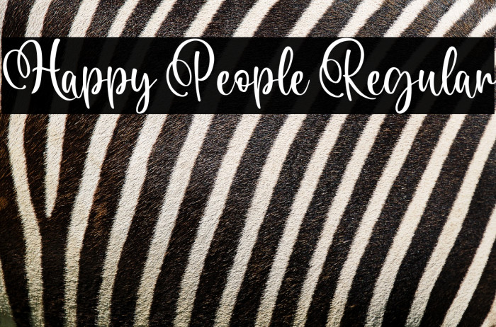 Happy People Regular Example 1