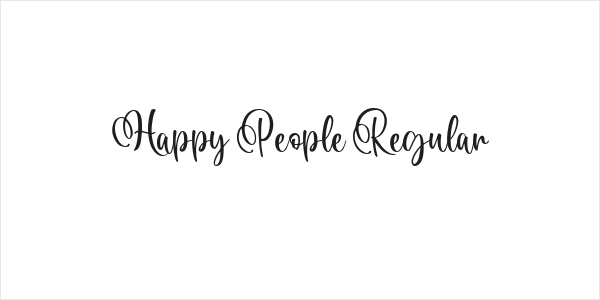 Happy People Regular Logo