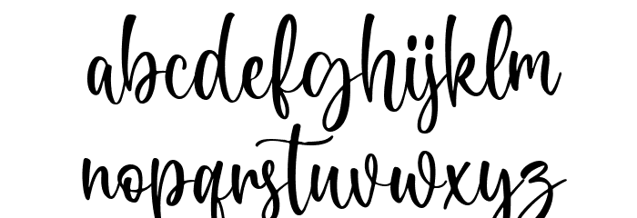 Happy People Regular Font LOWERCASE
