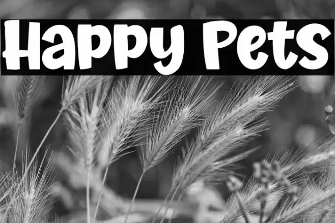 Happy Pets Font examples