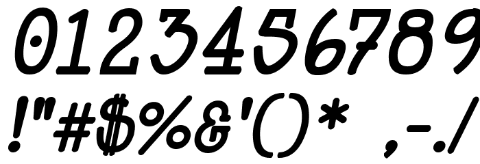Happy Phantom Bold Italic Font OTHER CHARS