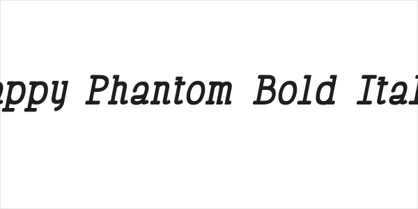 Happy Phantom Bold Italic Logo
