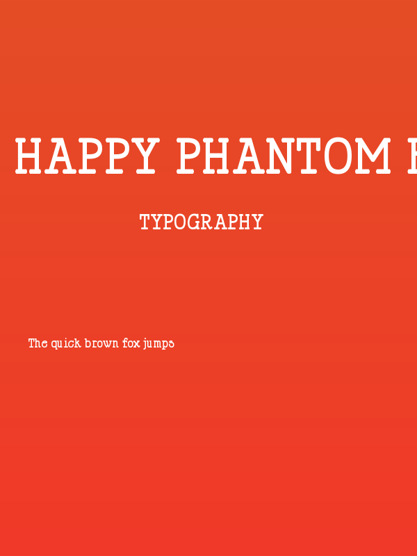 Happy Phantom Bold Poster