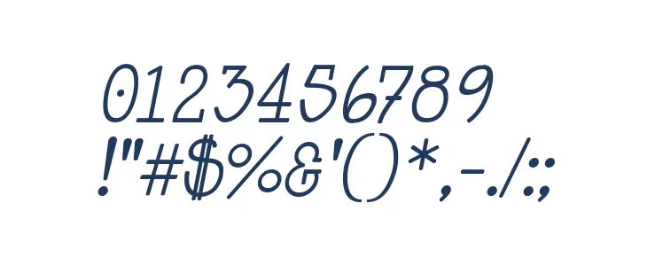 Happy Phantom Italic Font OTHER CHARS