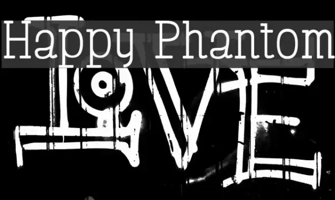 Happy Phantom Font examples