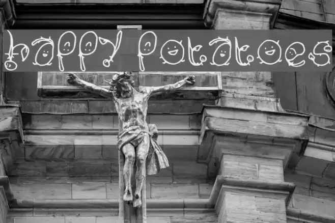 Happy Potatoes Font examples