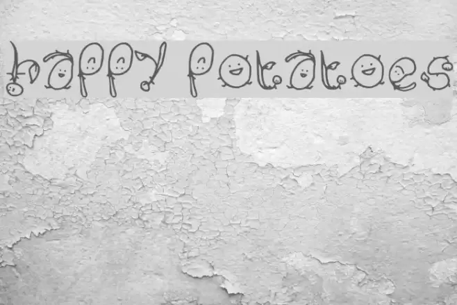 Happy Potatoes Font examples