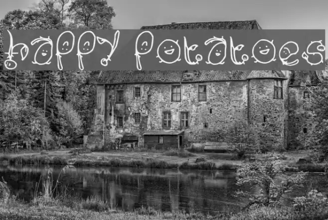Happy Potatoes Font examples