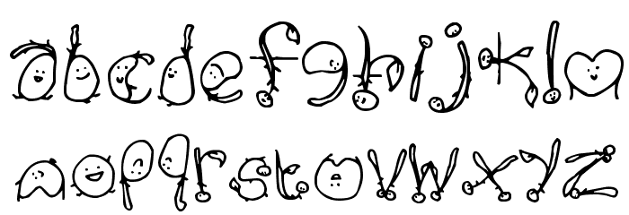 Happy Potatoes Font LOWERCASE