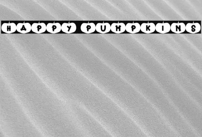 Happy Pumpkins Font examples