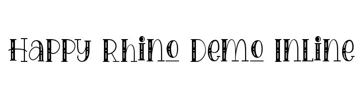 Happy Rhino Demo Inline  フリーフォントのダウンロード