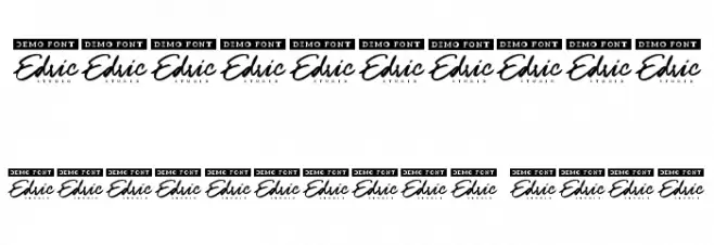 Happy Rhino Demo Inline Font OTHER CHARS