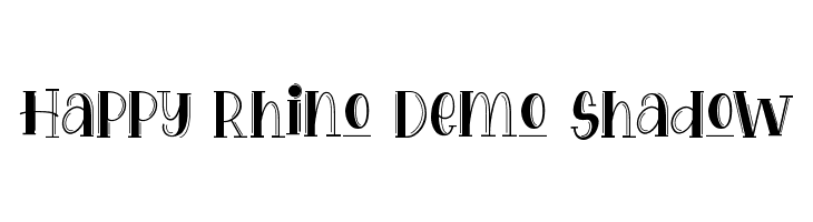 Happy Rhino Demo Shadow  Frei Schriftart Herunterladen